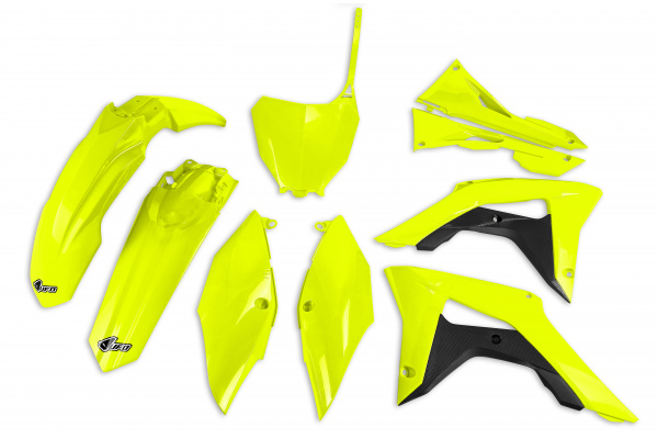 Plastic Kit neon yellow for Honda CRF 250 R (2018-21) - CRF 450 R (2017-20)